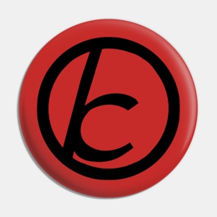 Jewish Anarchist Symbol (Cursive) Pin