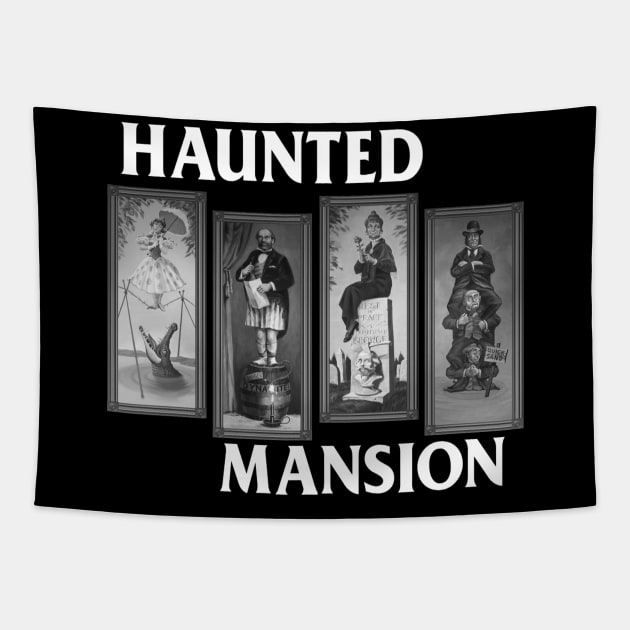 Black Mansion Tapestry by The Most Magical Place On Shirts