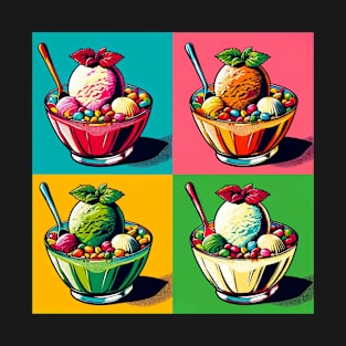 Pop Kulfi Falooda Art - Retro Indian Food T-Shirt