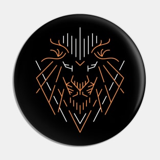 Wild Lion Outline Pin