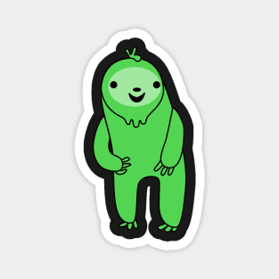 Excited Green Sloth Magnet