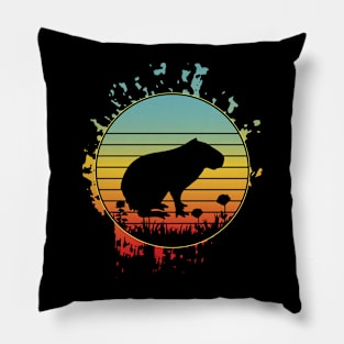 cool capybara Enthusiasts animals aesthetic Pillow