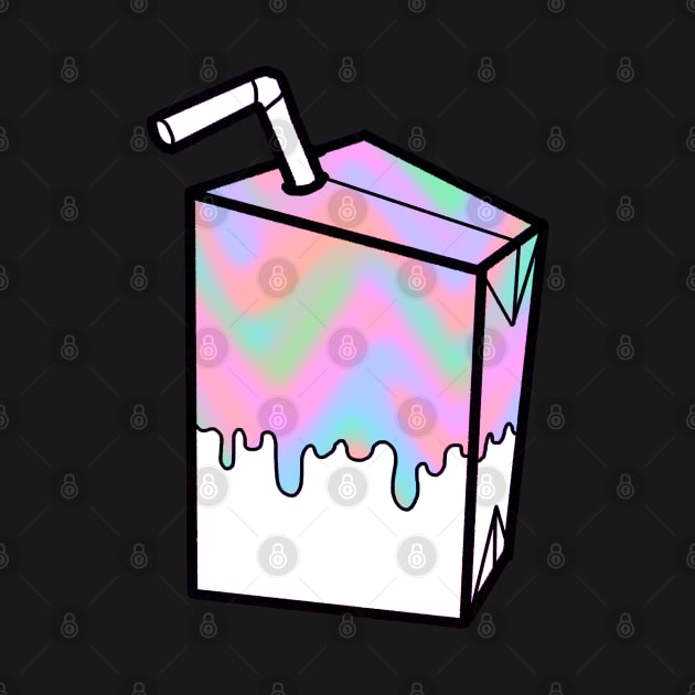 Neon milk carton box by Angsty-angst