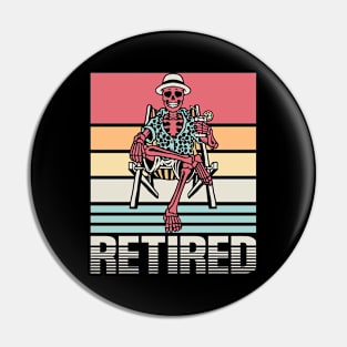 Retired Skeleton Sunburn Pin