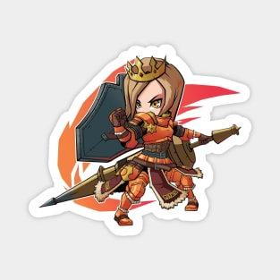 Monster Hunter World Chibi Lance Magnet