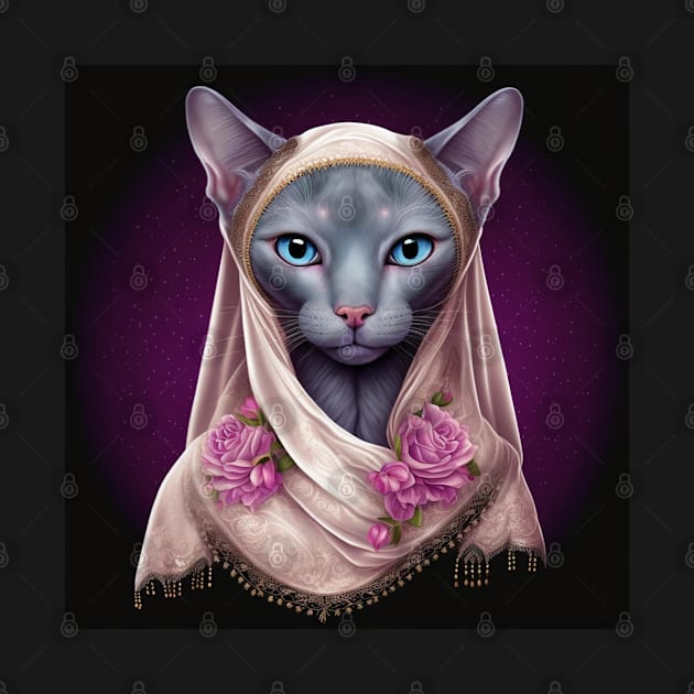 Saint Abyssinian Cat by Enchanted Reverie