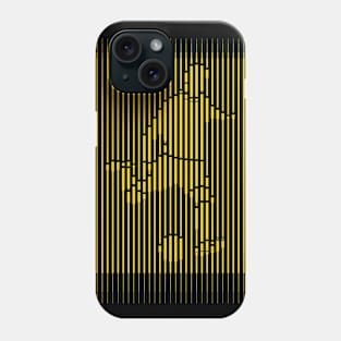 Football Player Gold Line Art Phone Case