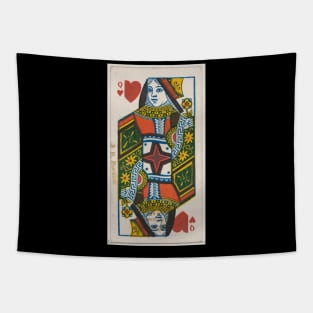 Queen of Hearts Playing Card Tapestry