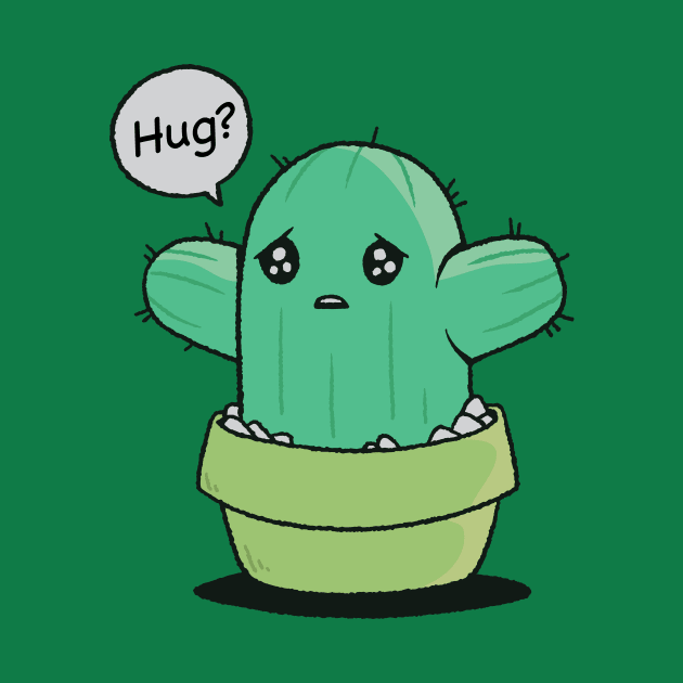 Cute Baby Cactus Asks for a Hug by SLAG_Creative