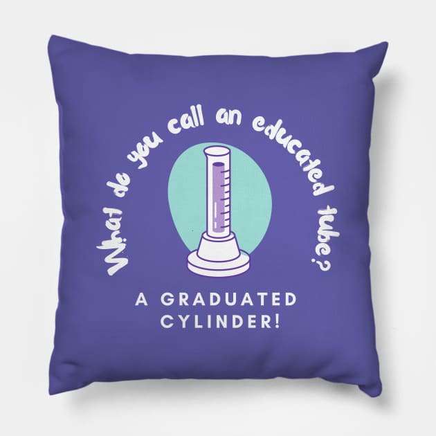 Graduated Cylinder Pillow by Random Prints