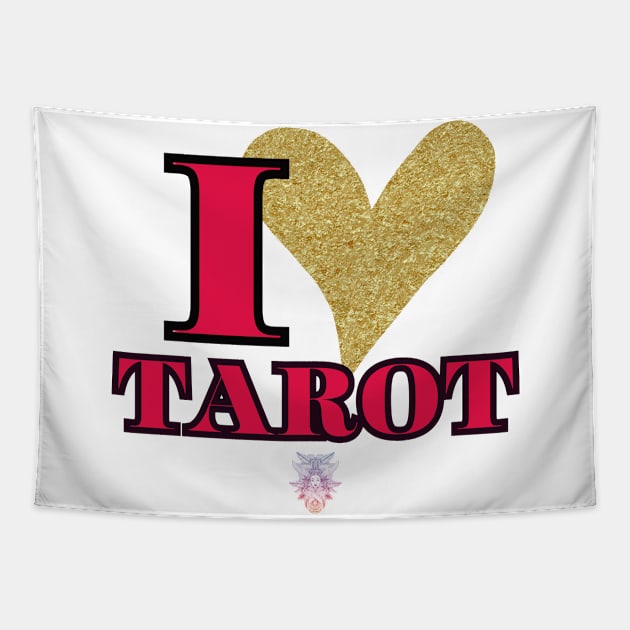 I LOVE TAROT Tapestry by Naturally Divine Goddess Tarot