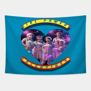 Girl power galentines Space medics Tapestry