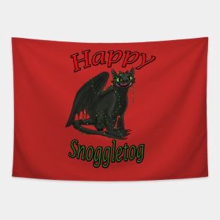 Toothless - Happy Snoggletog Tapestry