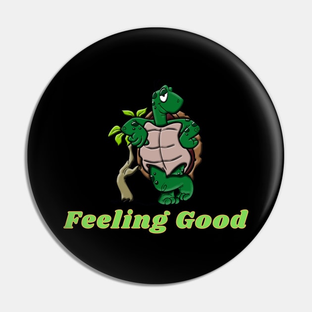 Feeling Good Turtle Pin by Aceyear