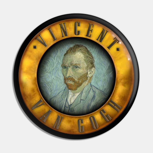 Vincent Van Gogh rockstar Pin by EduardoLimon