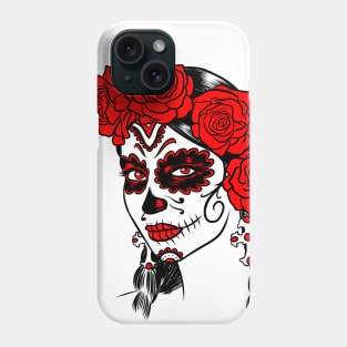 Day of the dead makeup Phone Case