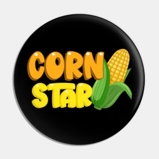 Corn Star Cornhole Shirts Pin