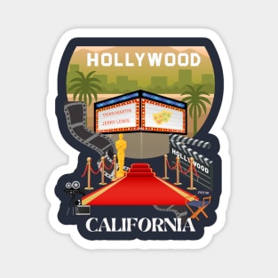 Hollywood,California Magnet