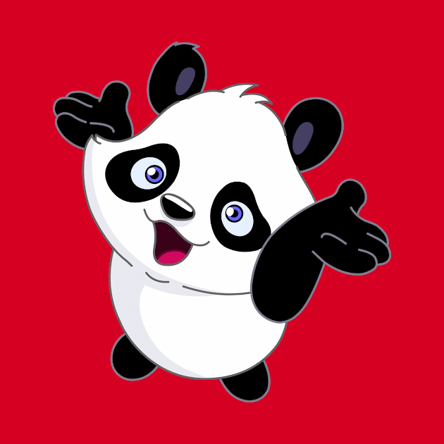 Cheerful Baby Panda by DigiToonsTreasures