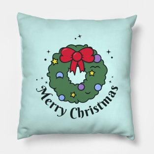 Christmas wreath - Merry Christmas Pillow