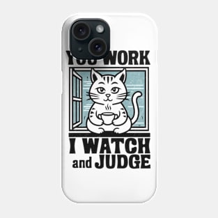 Cat funny design Phone Case