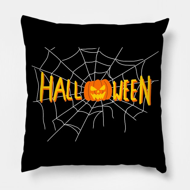 Dark Halloween Pillow by BarnawiMT