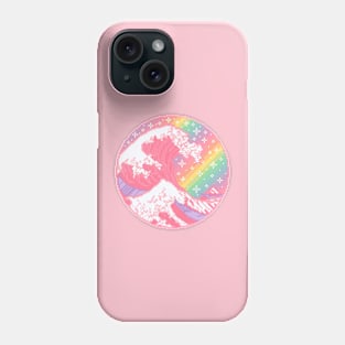 Rainbow Great Wave Pixel Art Phone Case