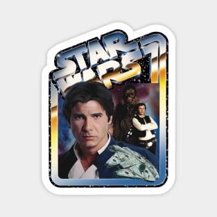 The Scoundrel (black starfield, chrome border) Magnet