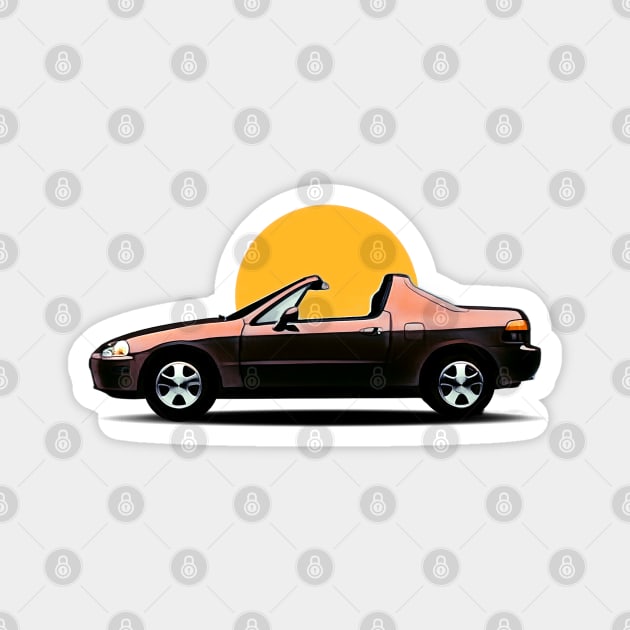 Honda Civic Del Sol Magnet by CarTeeExclusives