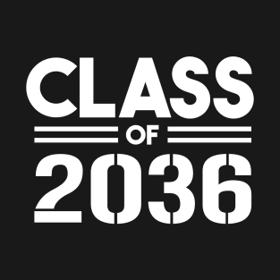 Class Of 2036 Grow With Me Graduation First Day Of School T-Shirt