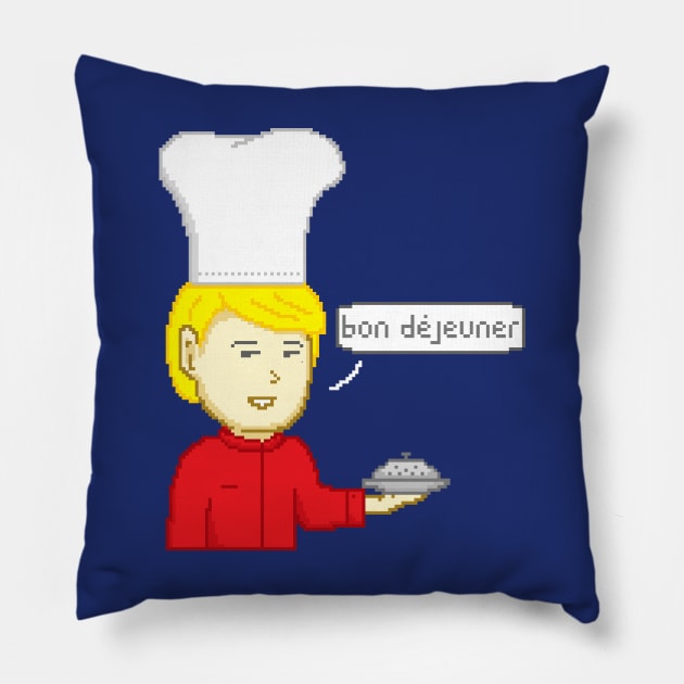 Bon Dejeuner Pillow by Yeaha