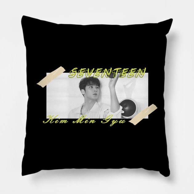 Kpop Design Mingyu Seventeen Pillow by Design Kpop Aesthetic Store