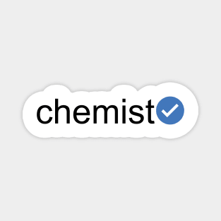 Verified Chemist (Black Text) Magnet