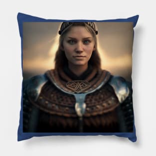 Viking Shield Maiden Pillow