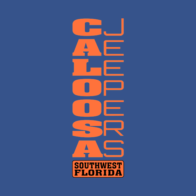 Orange Vertical Logo by Caloosa Jeepers 