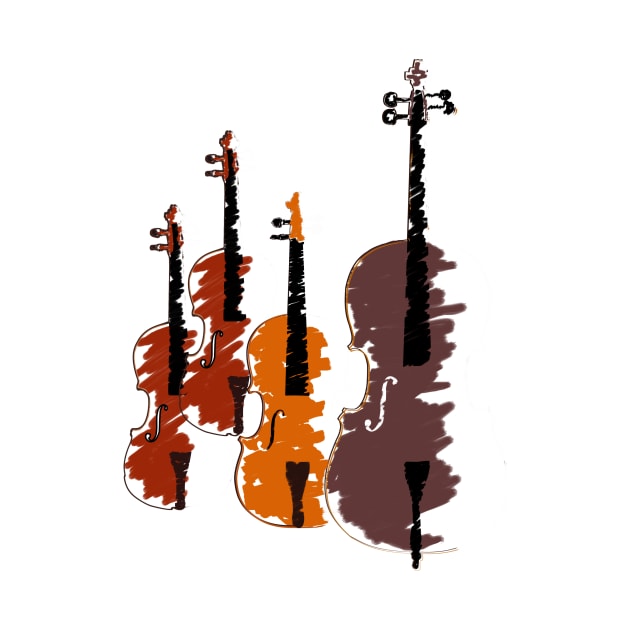 violins illustration by I-Heart-All