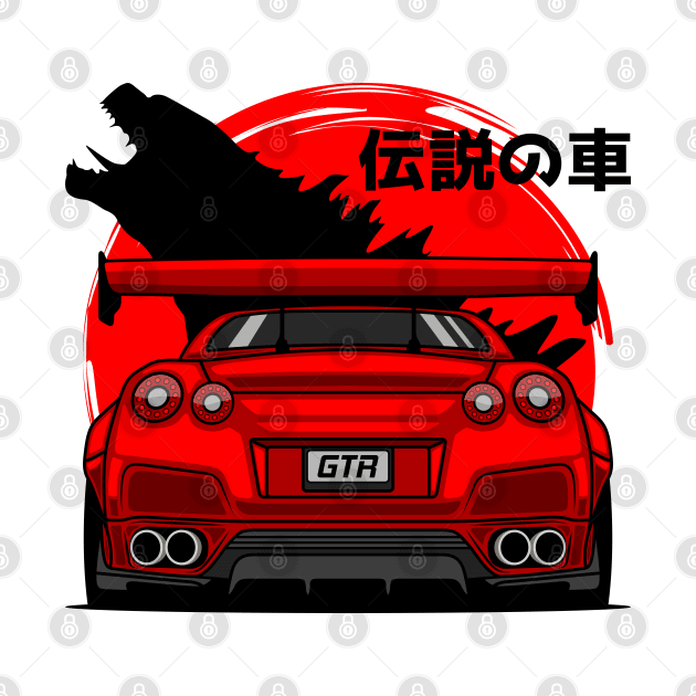 Red GTR R35 Rear by GoldenTuners