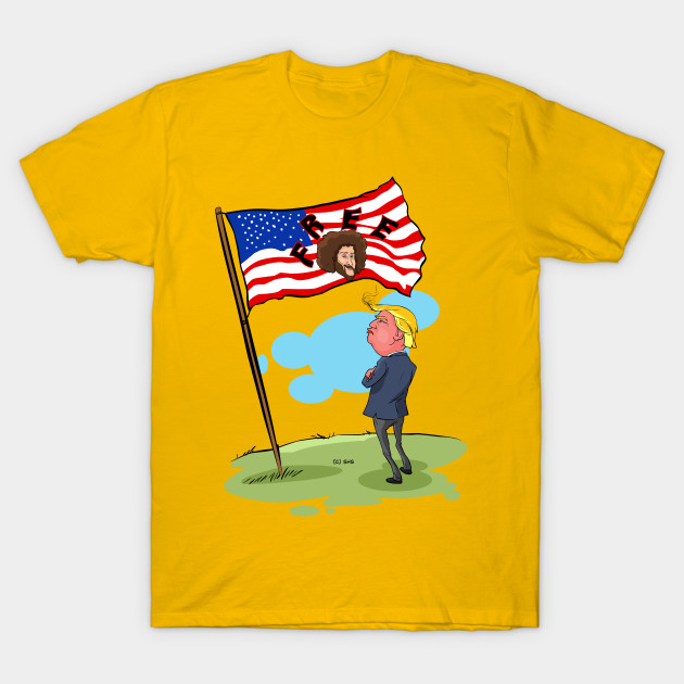trump us flage with free text freedom t shirt teepublic
