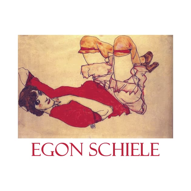 Wally with a Red Blouse by Egon Schiele by Naves