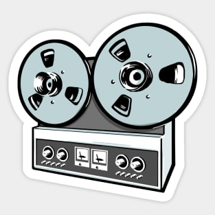 Tape Player Vintage Retro Reel To Reel Stickers for Sale