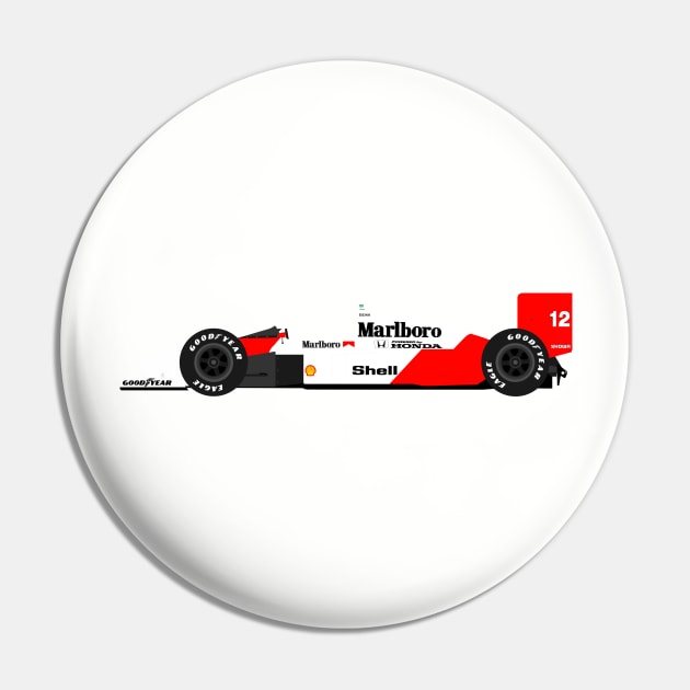 McLaren MP4/4 F1 Ayrton Senna Pin by s.elaaboudi@gmail.com