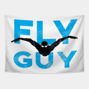 ButterFly Guy Swimmer Tapestry