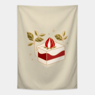 Strawberry cake Tapestry