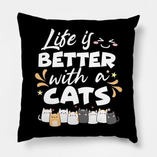 Life is better with a cats Pillow