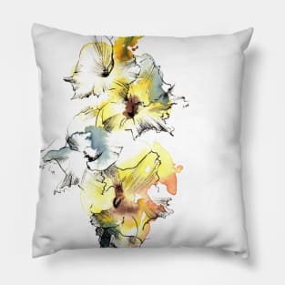 Gladiolus watercolor Pillow