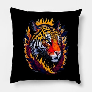 Flaming Tigre Pillow