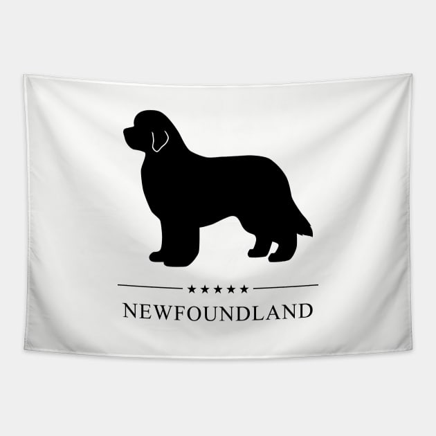 Newfoundland Black Silhouette Tapestry by millersye