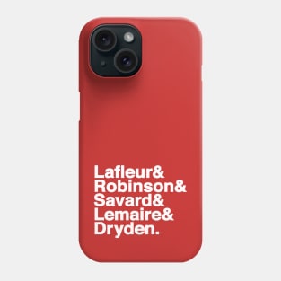 Helvetica 1977 Montreal Canadiens Hockey Phone Case