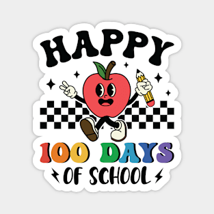 Happy 100 Days Of School Red Apple Happy Magnet