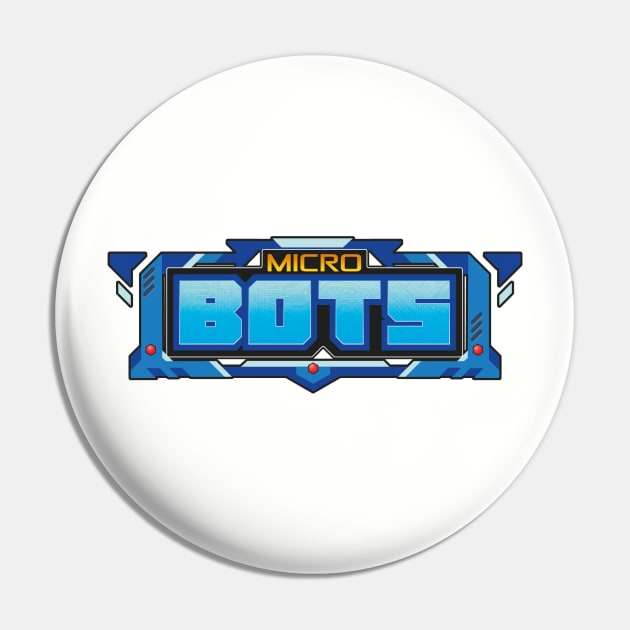 Micro Bots Logo Pin by Prometheus Game Labs